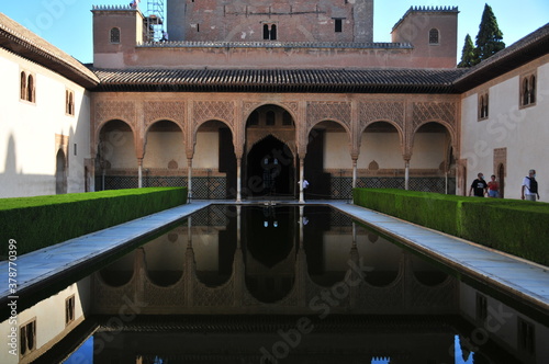 Morning at the Alhambra of Granada in the Covid-19-pandemic