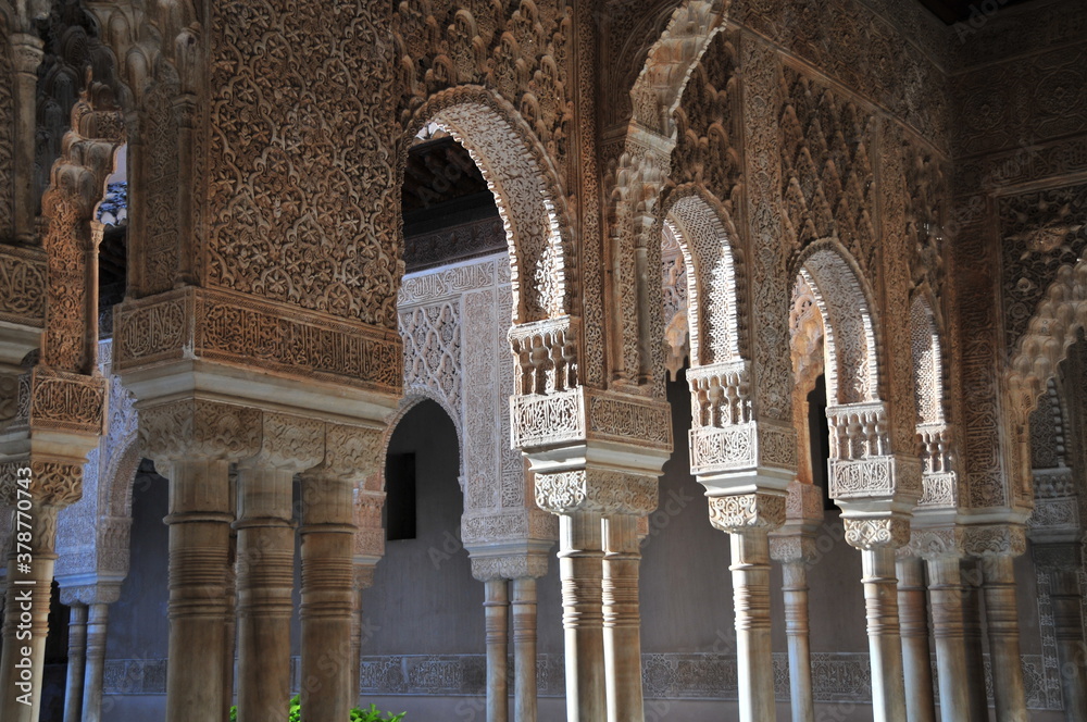 Morning at the Alhambra of Granada in the Covid-19-pandemic