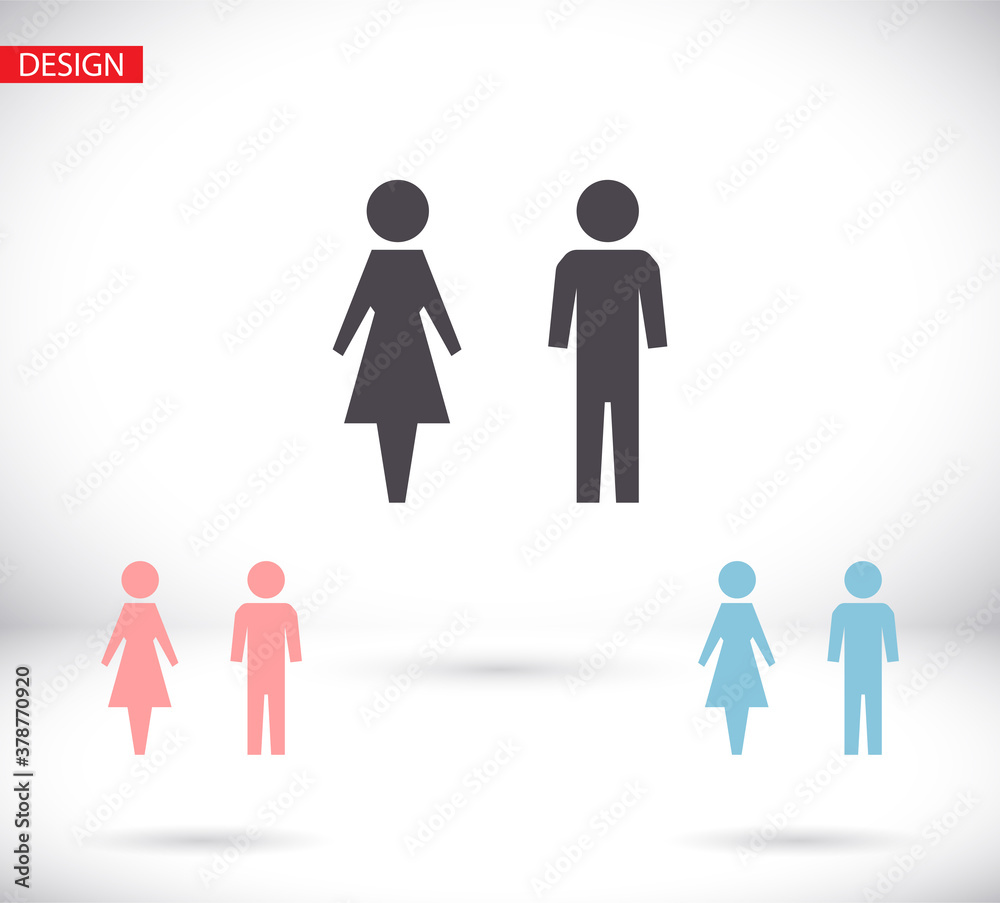 man and woman icon flat vector stock illustration icon flat vector isolated icon flat vector wc man and woman icon flat vector stock illustration icon flat vector isolated icon flat vector wc