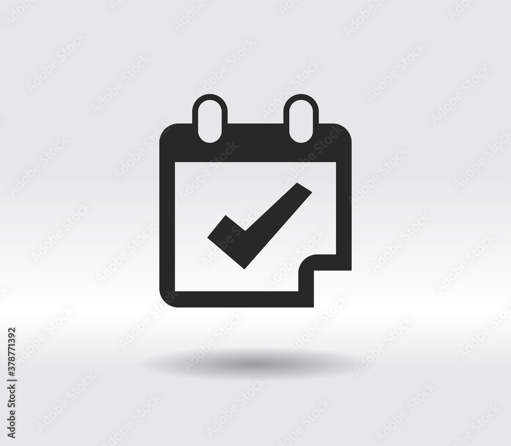 Calendar icon, vector illustration. Flat design style Calendar icon, vector illustration. Flat design style