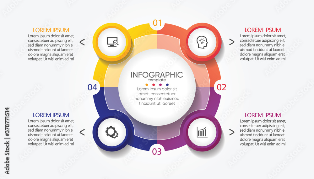 Naklejka premium Presentation business abstract background infographic template