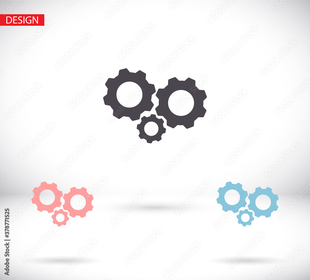 Settings isolated vector icon. Gear symbol. vector icon Gear tool or button for web application or UI. vector icon Trendy flat style Settings isolated vector icon. Gear symbol. vector icon Gear tool or button for web application or UI. vector icon Trendy flat style
