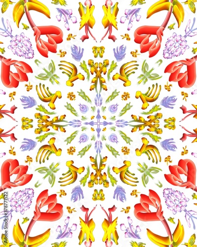 seamless pattern with flowers, Floral abstract background texture textile 
