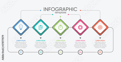 Presentation business abstract background infographic template