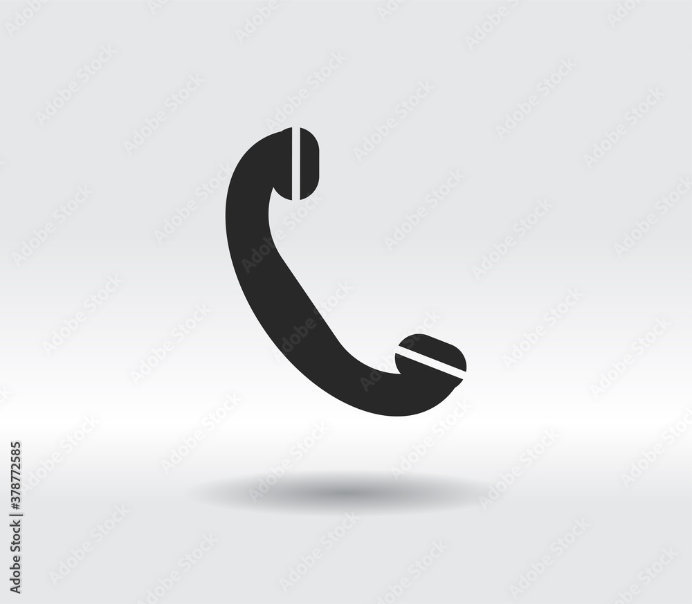 Phone, flat icon, vector illustration. Flat design style Phone, flat icon, vector illustration. Flat design style