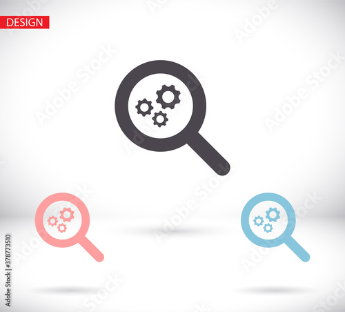 SEO vector icon Vector icon, design illustration for web. Flat style