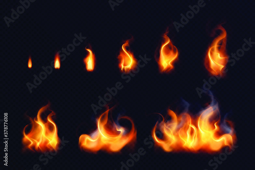 Fire in the fireplace vector