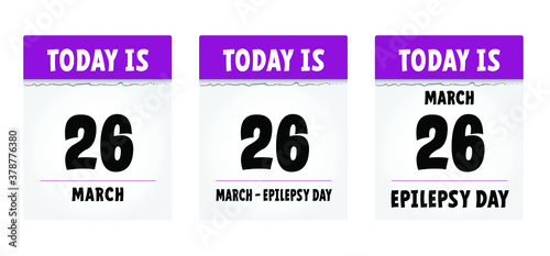 Purple day ribbon or month awareness november or april. World epilepsy day. Alzheimer disease, down, pancreatic cancer, fibromyalgia syndrome against. Vector solidarity ribbons symbol icons. Lupus day