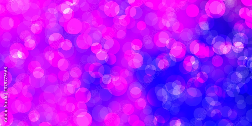 Light Purple, Pink vector layout with circle shapes.