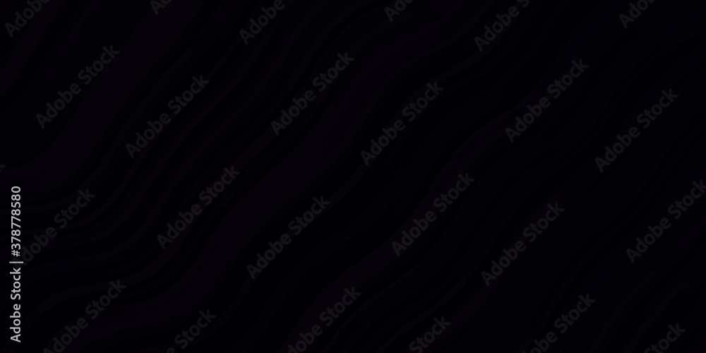 Obraz premium Dark Purple vector pattern with lines. Abstract illustration with gradient bows. Best design for your posters, banners.