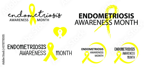 Hope awareness yellow or gold ribbon icon doodles World childhood cancer month, medical symbol in September. child, children symbol of suicide prevention, or endometriosis Sarcoma, bone cancer ribbons