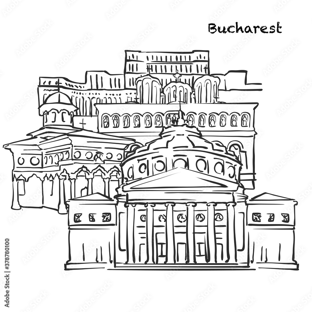 Famous buildings of Bucharest