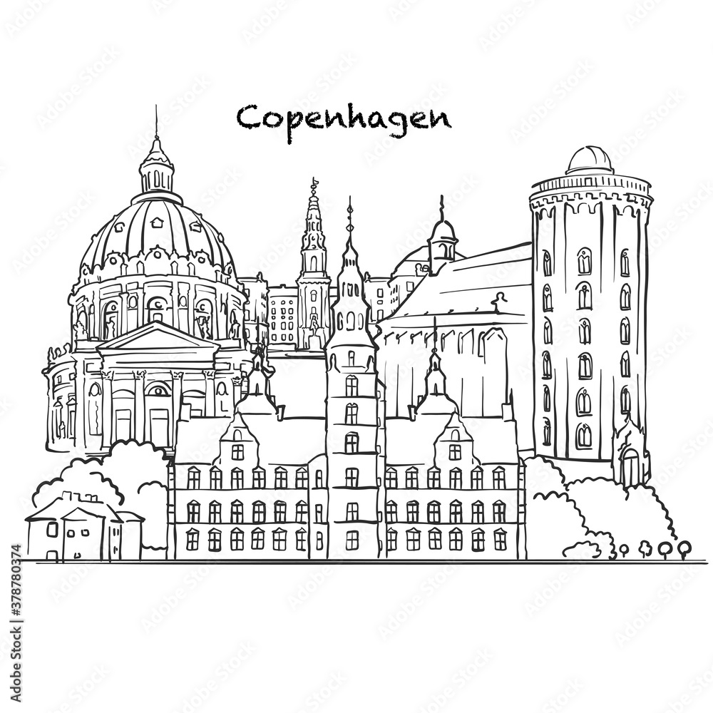 Famous buildings of Copenhagen