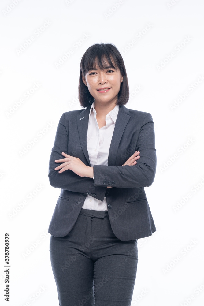 Portrait of businesswoman on white background Portrait of businesswoman on white background