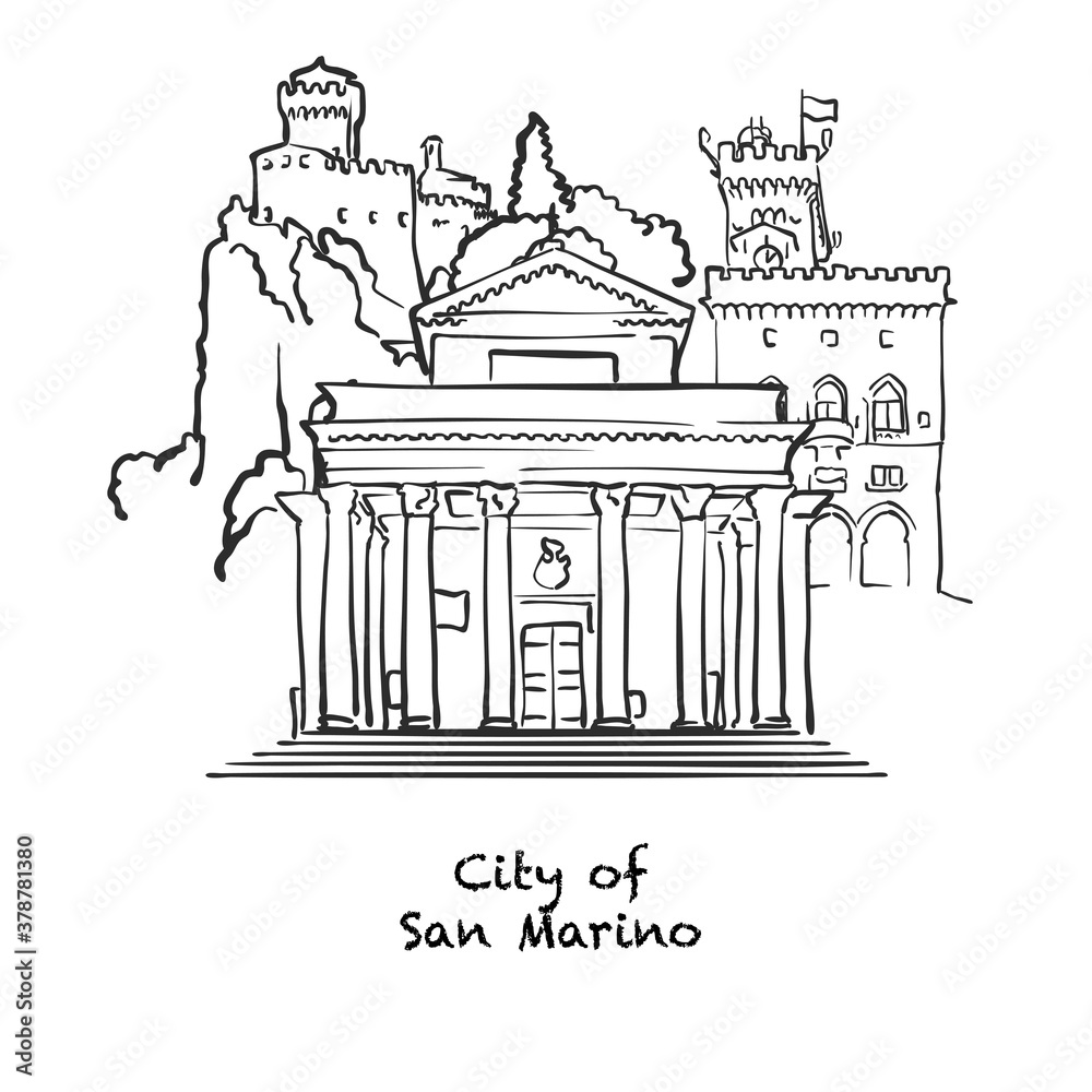 Famous buildings of City of San Marino