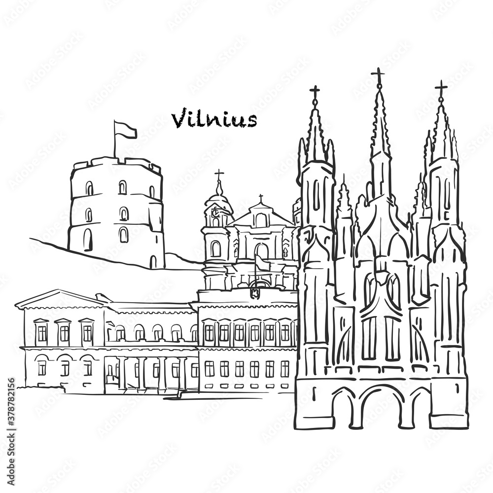 Famous buildings of Vilnius