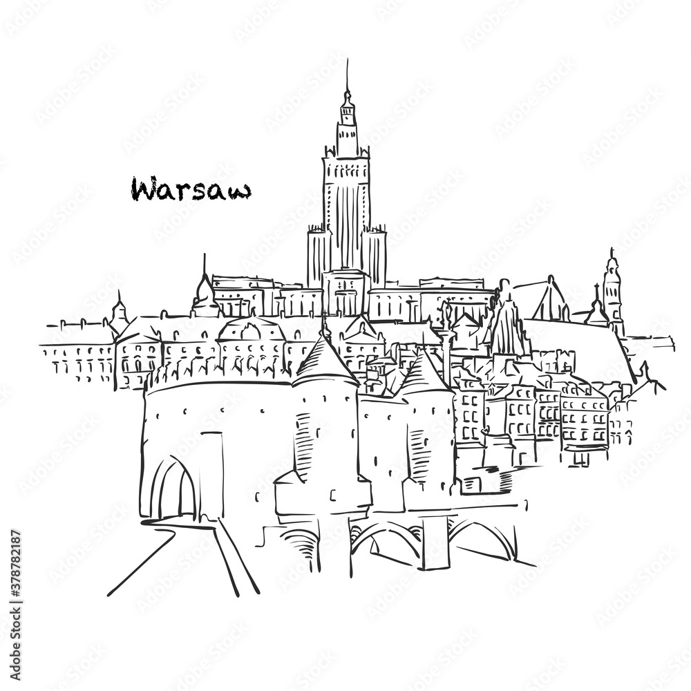 Famous buildings of Warsaw
