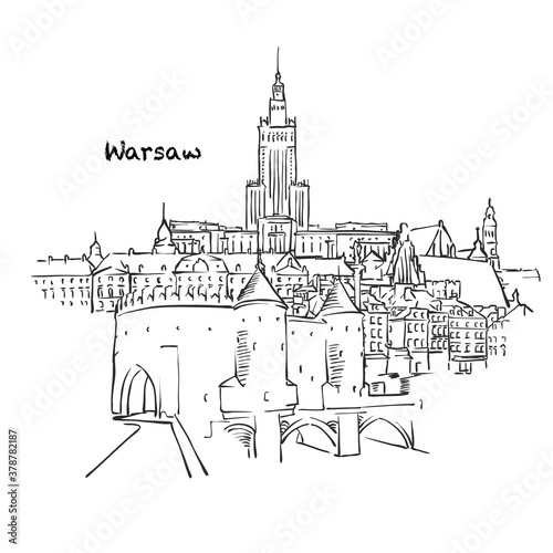 Famous buildings of Warsaw