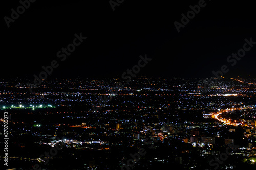 Wallpaper Mural  Night cityscape panorama at Chiang Mai, Thailand Torontodigital.ca
