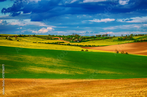 Rural spring landscape