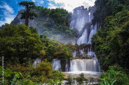 Thi-Lo-Su waterfall  Beautiful waterfall in Tak  province  ThaiLand.