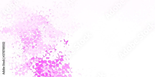 Light purple vector layout with triangle forms.