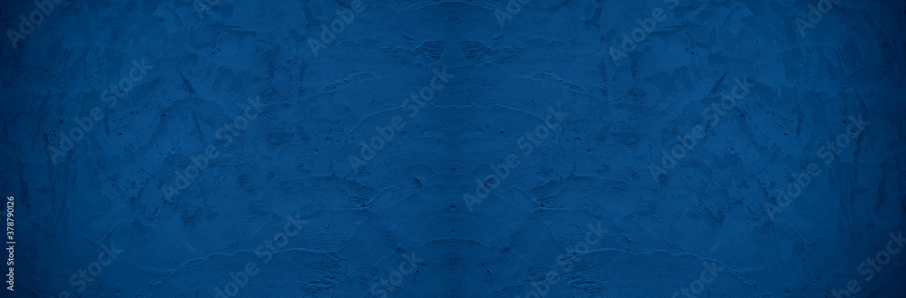 Old wall pattern texture cement blue dark abstract blue color design are light with black gradient background. Old wall pattern texture cement blue dark abstract blue color design are light with black gradient background.