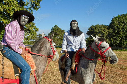 Cavalhada na Festa de São Benedito.