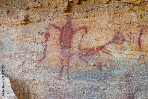 Pinturas Rupestres de sexo na Toca do Baixão do Perna 2 - Parque Nacional da Serra da Capivara