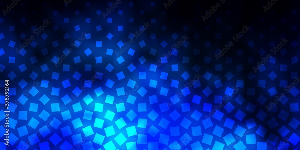 Dark BLUE vector background in polygonal style. Rectangles with colorful gradient on abstract background. Modern template for your landing page.