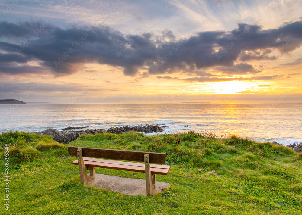 Sunset from the North Devon coast - Woolacombe, Devon, England Sunset from the North Devon coast - Woolacombe, Devon, England