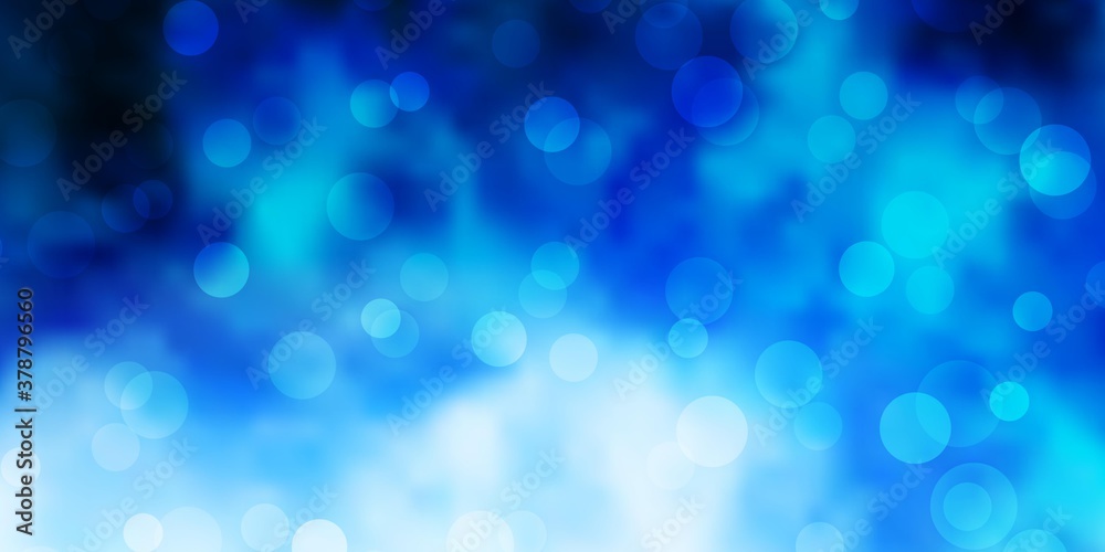 Light BLUE vector background with bubbles. Modern abstract illustration with colorful circle shapes. Pattern for business ads. Light BLUE vector background with bubbles. Modern abstract illustration with colorful circle shapes. Pattern for business ads.