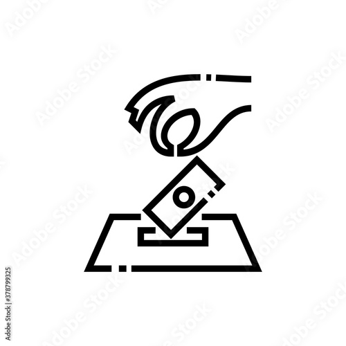 Ramadan sadaqah icon outline. Ramadan kareem
