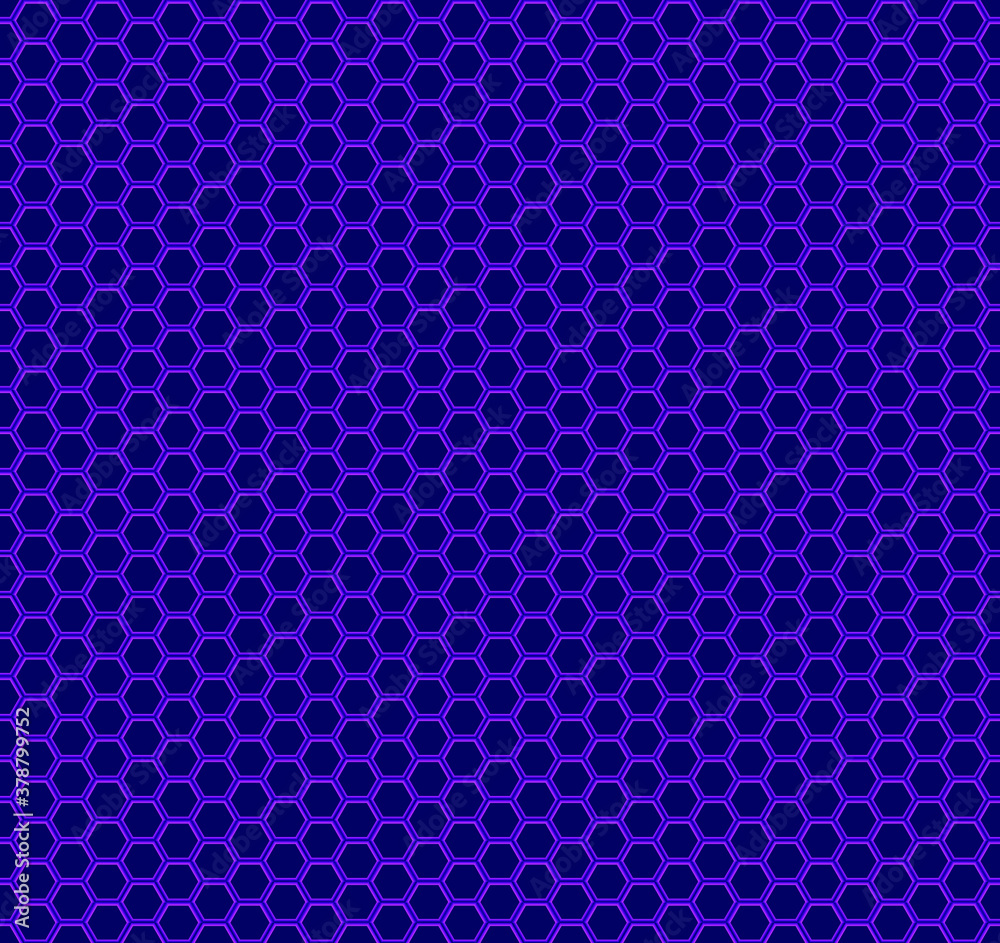 Seamless vector pattern of blue gradient honeycomb mosaic. Geometric design. Blue hexagon tiles background. Print for wrapping, web backgrounds, fabric, decor, surface, scrapbooking, etc. Seamless vector pattern of blue gradient honeycomb mosaic. Geometric design. Blue hexagon tiles background. Print for wrapping, web backgrounds, fabric, decor, surface, scrapbooking, etc.