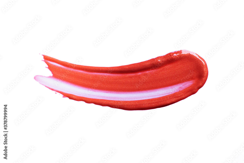 Lipstick swatch isolated on white background Lipstick swatch isolated on white background