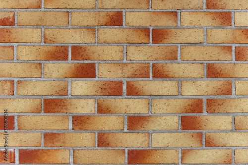 Obraz na płótnie The modern brick facade wall of the building. w salonie