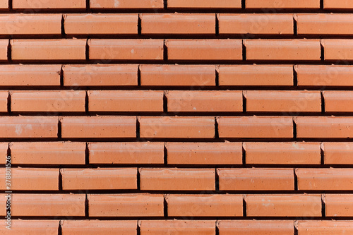 Obraz na płótnie The modern brick facade wall of the building. w salonie