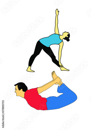 Yogasans are stretching type another is breathing type. In all the movement appropriate exhaling and inhaling is essential. Ancient gurus in india evolved these technique long and healthy life.