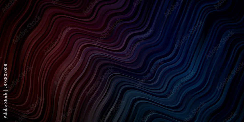Dark Blue, Red vector template with lines. Bright illustration with gradient circular arcs. Pattern for business booklets, leaflets Dark Blue, Red vector template with lines. Bright illustration with gradient circular arcs. Pattern for business booklets, leaflets