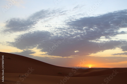 Sunset in Merzouga desert, Morocco © Alejandro