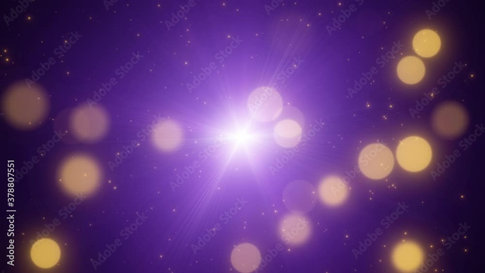 purple particles background bokeh video