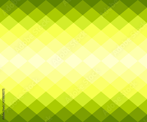 Yellow geometric background in origami style with gradient. Yellow vector polygonal rectangles illustration. Bright abstract rhombus mosaic background for design, business, print, web.Seamless vector.