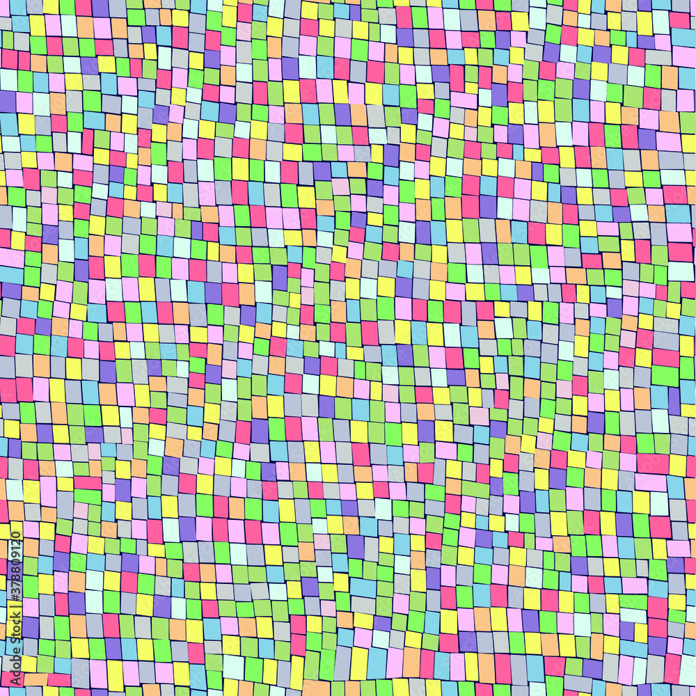 Colorful abstract mosaic. Multicolor mosaic texture. Abstract background with geometric design. Vector mosaic background. Follow other mosaic patterns in my collections.