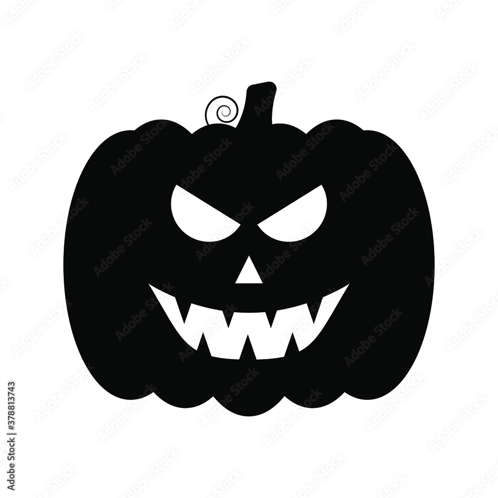 Vector Jack-o-lantern pumpkin on isolated, funny scary halloween pumpkin face, cartoon illustration. Vector Jack-o-lantern pumpkin on isolated, funny scary halloween pumpkin face, cartoon illustration.