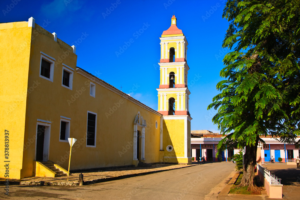 Parish church in a city, San Juan Bautista de Remedios Church, Remedios, Villa Clara, Cuba