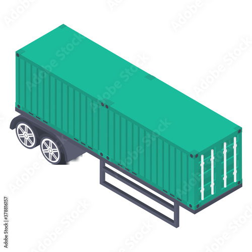 
3d visual of container for import and export of cargo.
