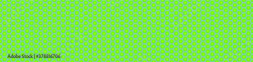 Seamless vector banner of green honeycomb mosaic. Green hexagon tiles background. Print for wrapping, backgrounds, fabric, packaging, scrapbooking.
