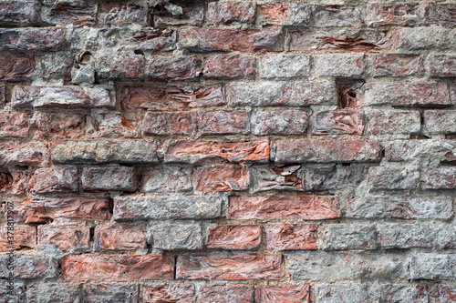 Texture of an old brick wal...
