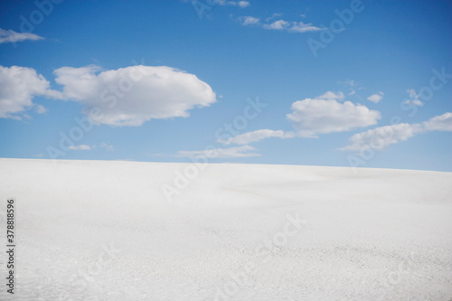 Clouds over snow covered landscape © VisualEyze