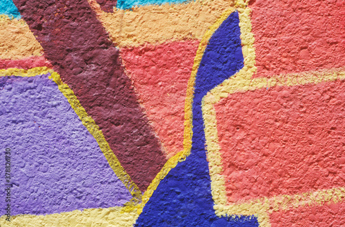 Close-up of a painted wall 